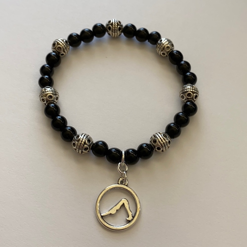 Cute Downward Dog Yoga Bracelet